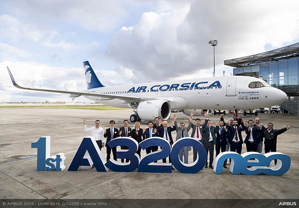 Le premier A320neo en France arrive chez Air Corsica 1 Air Journal