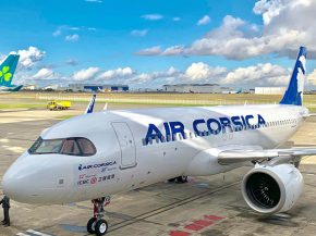 La compagnie aérienne Air Corsica a pris officiellement possession du premier des deux Airbus A320neo attendus, dont elle est com