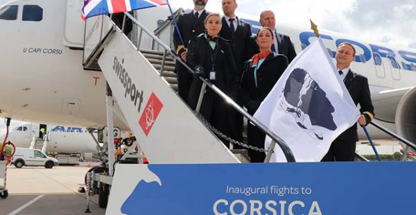 La compagnie aérienne Air Corsica a inauguré ses premiers vols vers Londres au départ d’Ajaccio et Bastia, une troisième rou