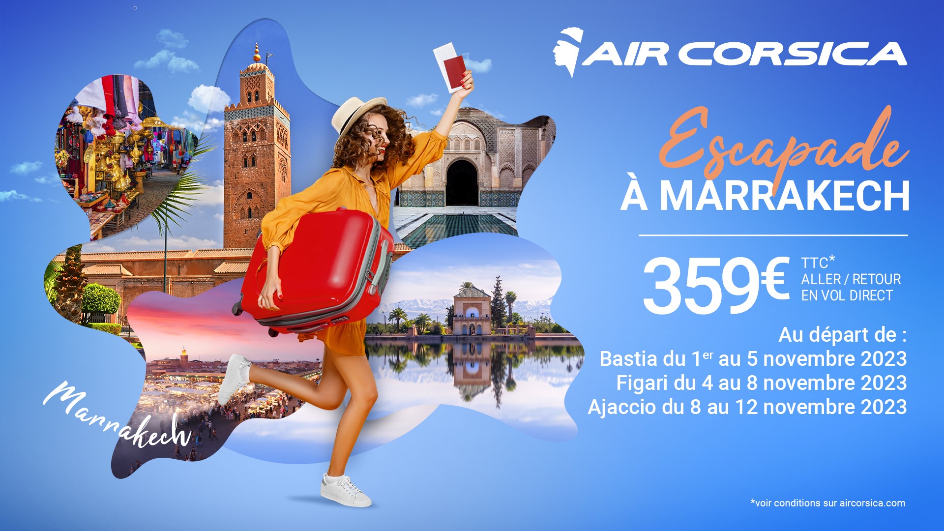 Air Corsica : "Escapades Automnales" à Marrakech à la Toussaint 1 Air Journal
