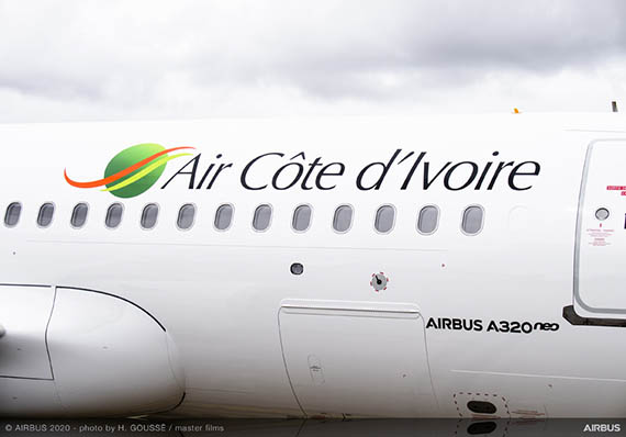 L’A320neo d’Air Côte d’Ivoire en approche 60 Air Journal