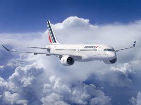 
Les quatre derniers Airbus A220-300 reçus par la compagnie aérienne Air France ont tous été baptisés du nom de vignobles cé