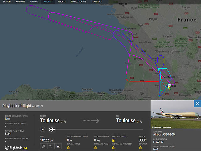 Le premier Airbus A350 d’Air France a décollé (photos) 2 Air Journal