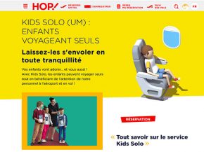 Le service Kids Solo Ados de la compagnie aérienne HOP! en Europe est disponible en un simple clic et accessible depuis tous les 