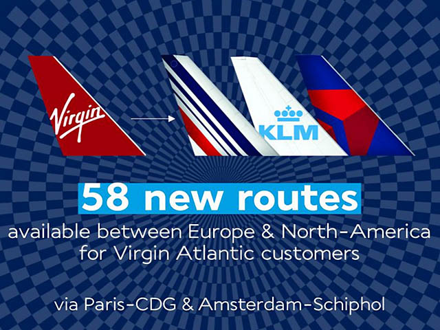 Air France, KLM et Virgin Atlantic partagent leurs codes 7 Air Journal