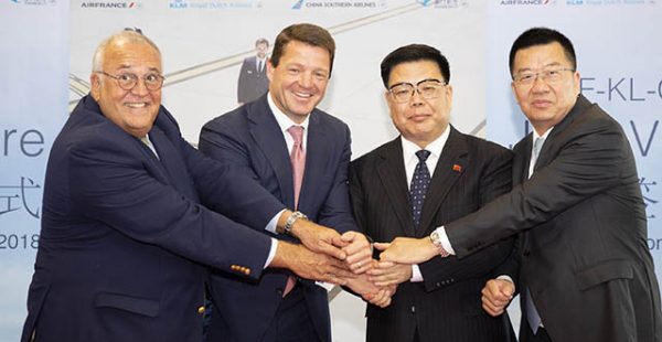 Les compagnies aériennes Air France, KLM Royal Dutch Airlines, China Southern Airlines et Xiamen Airlines forment désormais une 