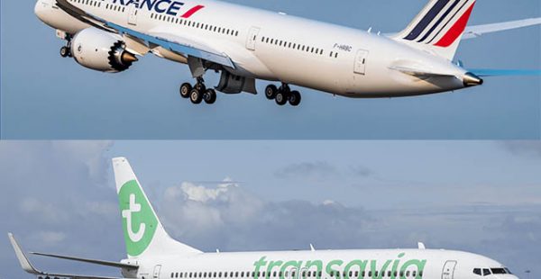 La compagnie aérienne Air France propose désormais 55 routes opérées en partage de code par sa filiale low cost Transavia, au 