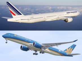 Les compagnies aériennes Air France et Vietnam Airlines ont étendu leur accord de partage de codes à dix routes supplémentaire