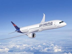 
La jeune compagnie aérienne low cost hybride Air Premia lancera à la fin du mois une nouvelle liaison entre Séoul et Los Angel