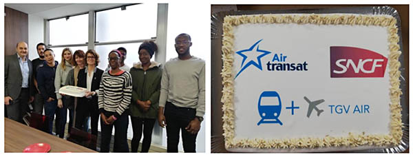 Air Transat fête sa 1ère réservation TGV AIR 8 Air Journal