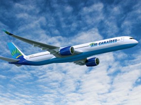 Le premier Airbus A350-1000 de la compagnie aérienne Air Caraïbes devrait entrer en service mi-décembre entre Paris et les aér