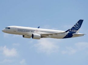 Airbus a officialisé hier, nouvelle livrée à l’appui, le nouveau nom des Bombardiers CS100 et CS300, devenus A220-100 et A220