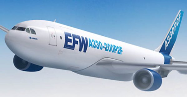 Le premier Airbus A330-200 converti pour le fret à partir d un avion de ligne par Elbe Flugzeugwerke (EFW) a été livré à la c