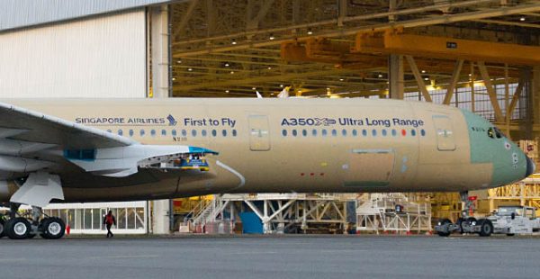 Le premier Airbus A350-900 Ultra Long Range (ULR) est sorti de la FAL de Toulouse mercredi, son entrée en service étant prévue 