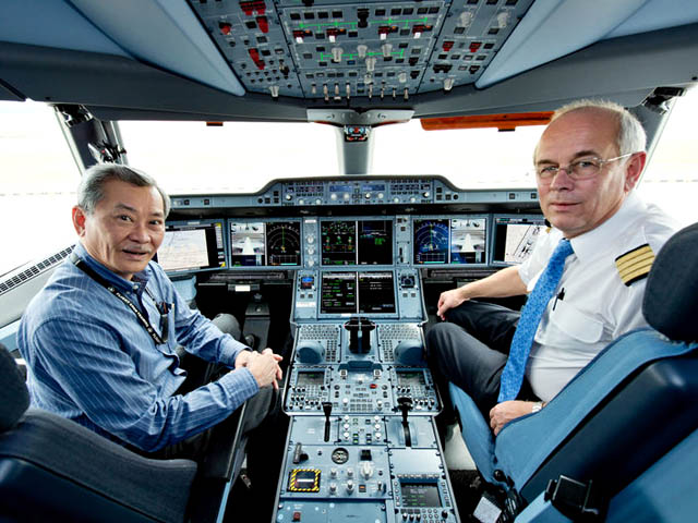 air-journal_Airbus A350-900 cockpit Singapore Airlines