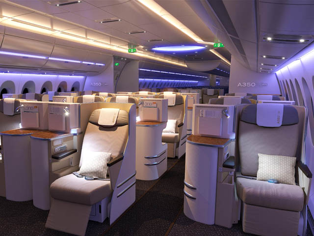 air-journal_Airbus A350_XWB_Business_Class_Night