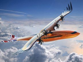 Airbus a dévoilé un concept d’avion hybride-électrique pouvant accueillir 80 passagers, aux ailes   à plumes » e