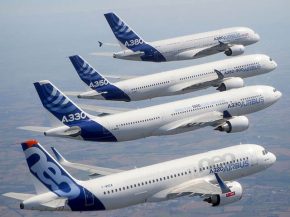 Airbus a enregistré en avril 2019 des commandes pour un total de cinq avions gros porteurs A350 et A330neo, et a livré à ses cl