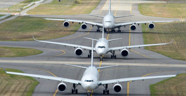 En février 2018, Airbus a enregistré des commandes de 40 avions, réparties entre l A380 et la famille de monocouloirs A320, tan