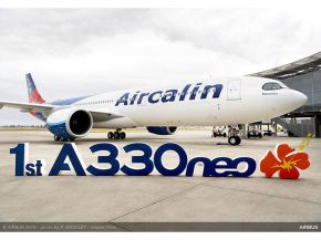 La compagnie aérienne Aircalin a pris possession mardi du premier des deux Airbus A330-900 attendus, le renouvellement de sa flot