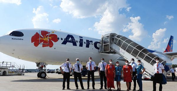 La compagnie aérienne Aircalin a effectué un vol charter entre Nouméa et Paris, une rare occasion de voir son premier Airbus A3