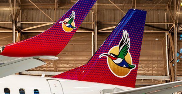 
La compagnie aérienne Airlink a présenté sa nouvelle livrée, dénuée de toute référence à South African Airways avec qui 