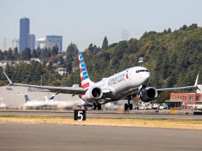 
Les premiers vols depuis vingt mois opérés en Boeing 737 MAX aux Etats-Unis, par la compagnie aérienne American Airlines, se s