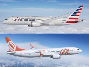 
La compagnie aérienne American Airlines et la low cost GOL Linhas Aéreas Inteligentes ont signé une lettre d intention pour re