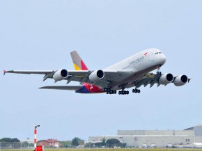 L Airbus A380 d’Asiana Airlines vide a survolé la Corée du Sud quelques heures par jour pendant trois jours en mai pour permet