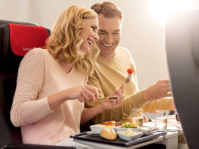 Austrian Airlines : dépose-bagages à Vienne et restauration personnalisée à bord 2 Air Journal