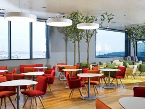 La compagnie aérienne Austrian Airlines a inauguré le premier Senator Lounge rénové de l aéroport de Vienne, les thèmes de l