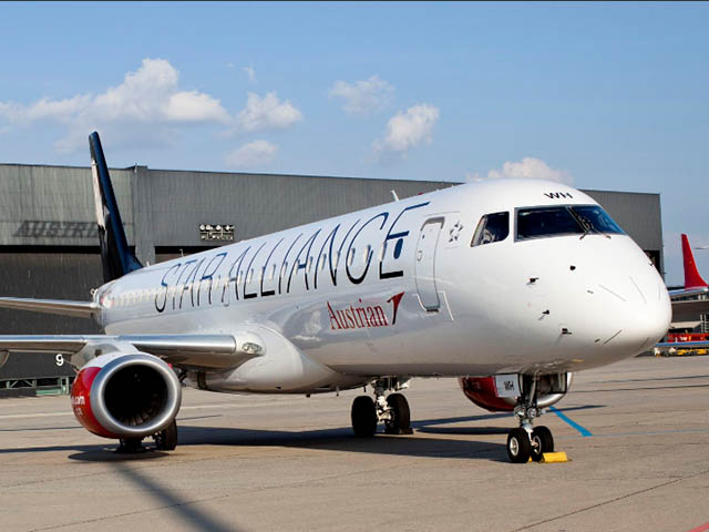 Un Embraer s’en va, les A320neo arrivent : Austrian entame sa métamorphose 1 Air Journal Un Embraer s’en va, les A320neo arrivent : Austrian entame sa métamorphose 1 Air Journal