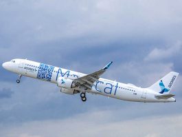 
Un Airbus A321LR de la compagnie aérienne Azores Airlines a parcouru en 9 heures et 49 minutes le trajet entre Lisbonne au Portu