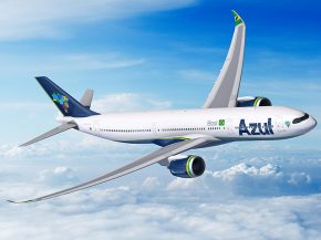 
La compagnie aérienne low cost Azul Linhas Aéreas Brasileiras a ajouté trois Airbus A330-900 aux cinq déjà reçus, tandis qu