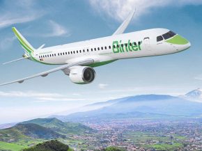 La compagnie aérienne Binter a commandé trois Embraer E195-E2, devenant compagnie de lancement du type en Europe au deuxième se