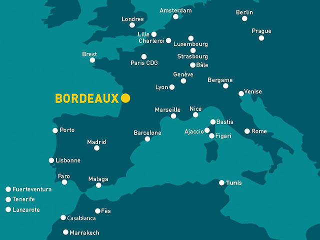 Aéroport de Bordeaux : 34 destinations pour la fin d’année 90 Air Journal