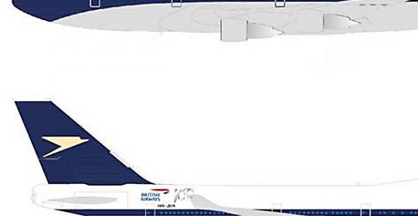 La compagnie aérienne British Airways a annoncé qu’elle repeindra un Boeing 747 aux couleurs de son prédécesseur, la British