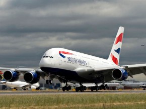 
La compagnie aérienne British Airways déploie désormais à Londres des Airbus A380 vers  Francfort et Madrid, avant de le