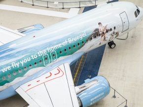 La compagnie aérienne Brussels Airlines a dévoilé sur un de ses Airbus A320 sa sixième livrée   Belgian Icons », 
