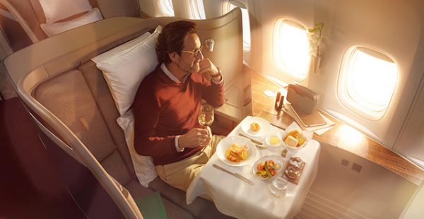 
La compagnie aérienne Cathay Pacific a relancé les ventes de la Première classe, d’abord entre Hong Kong et Londres puis ver