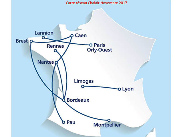 Chalair reliera Caen à Brest et Nantes 89 Air Journal