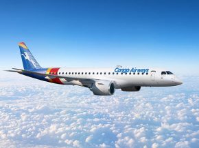 La compagnie aérienne Congo Airways a transformé sa commande ferme de deux Embraer E175 en autant d’E190-E2, toujours avec deu