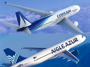 Les dirigeants des compagnies aériennes Aigle Azur et Corsair International ont paraphé mardi leur accord de partage de codes en