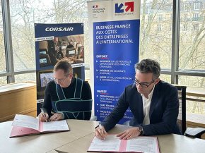 
La compagnie aérienne Corsair International a signé pour une nouvelle année un partenariat avec Business France, avec toujours