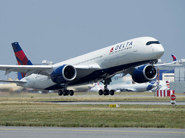 Delta Air Lines pose son Airbus A350 à Shanghai 1 Air Journal