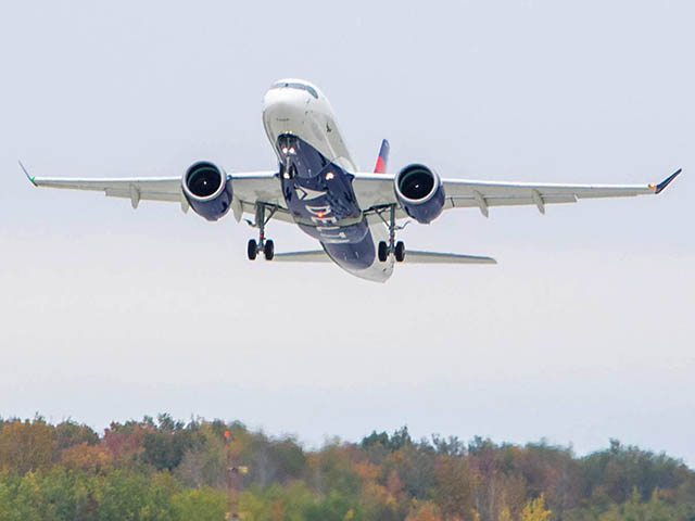 Delta Air Lines: l’Airbus 220 bloqué par le shutdown ? 1 Air Journal