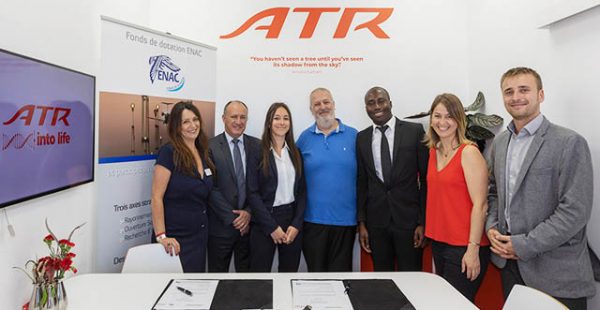 ATR, constructeur numéro un mondial d avions régionaux, l ENAC et le Fonds de dotation ENAC ont signé deux conventions ayant po