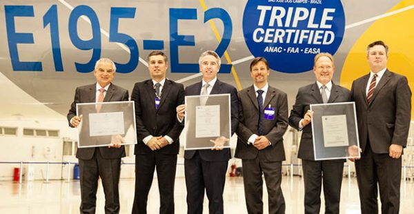 Les régulateurs du Brésil, des Etats-Unis et d’Europe ont livré la certification de type à l’Embraer E195-E2, deuxième mo