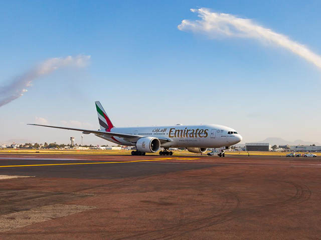 Emirates accueillie par un arc-en-ciel à Mexico (vidéo) 38 Air Journal