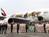 Emirates Airlines pose son Airbus A380 à Casablanca 134 Air Journal